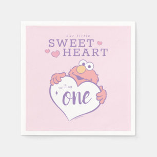 Elmo Sweetheart Födelsedag Pappersservett