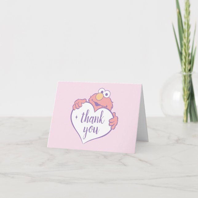 Elmo Sweetheart Födelsedag Tack Kort (Framsida)