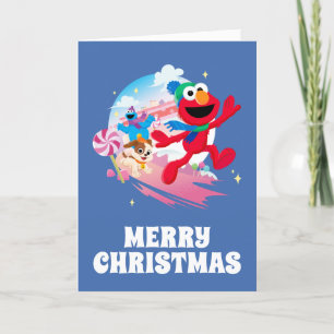 Elmo, Tango & Cookie Monster Bästa julen någonsi Helgkort