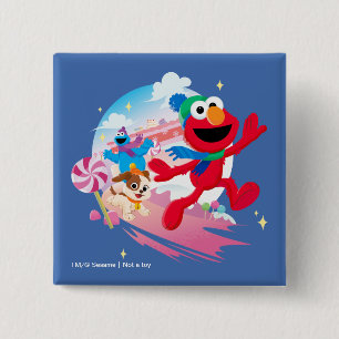 Elmo, Tango & Cookie Monster Bästa julen någonsi Knapp