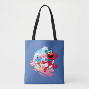 Elmo, Tango och Cookie Monster Bästa jul någonsi Tygkasse