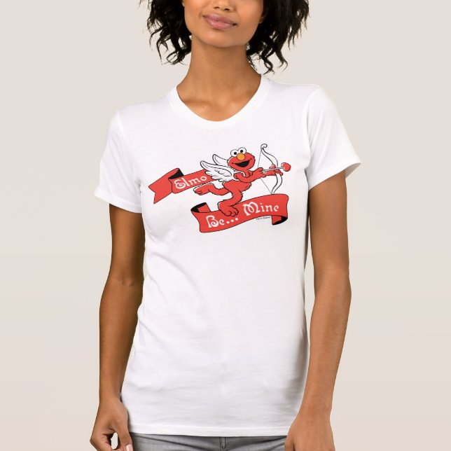 Elmo Valentines Cupid T Shirt (Framsida)