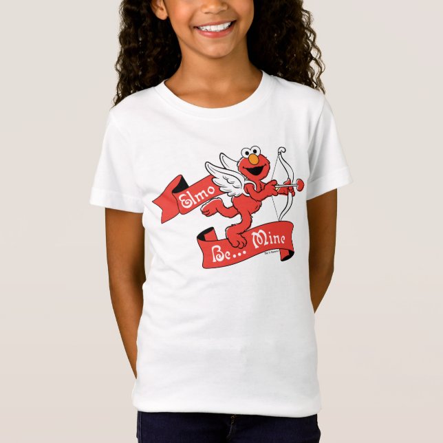 Elmo Valentines Cupid T Shirt (Framsida)