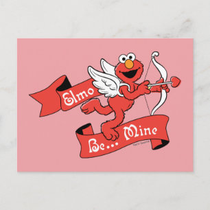 Elmo Valentines Cupid Vykort