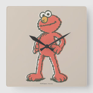 Elmo Vintage Fyrkantig Klocka