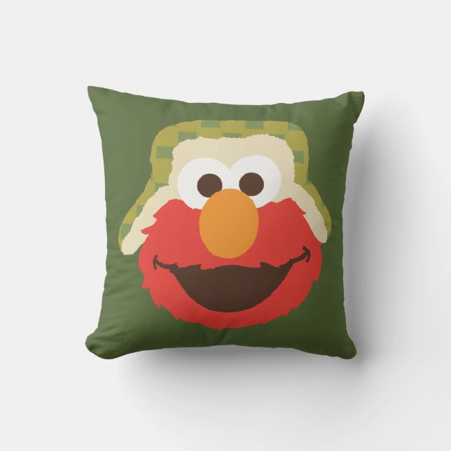 Elmo Woodland Ansikte Kudde (Framsida)
