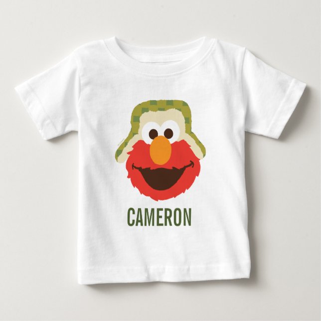 Elmo Woodland Ansikte | Lägg till ditt namn T Shirt (Framsida)