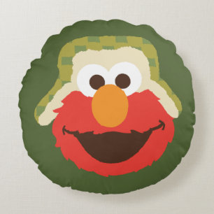 Elmo Woodland Ansikte Rund Kudde