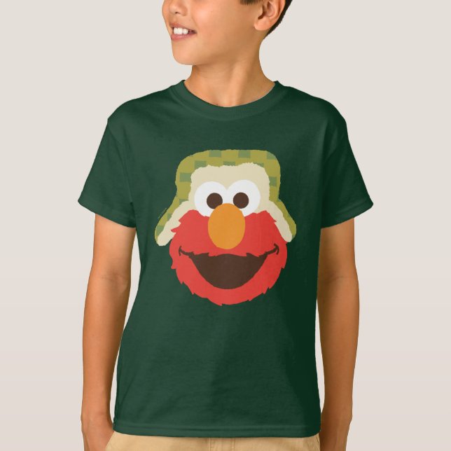 Elmo Woodland Ansikte T Shirt (Framsida)