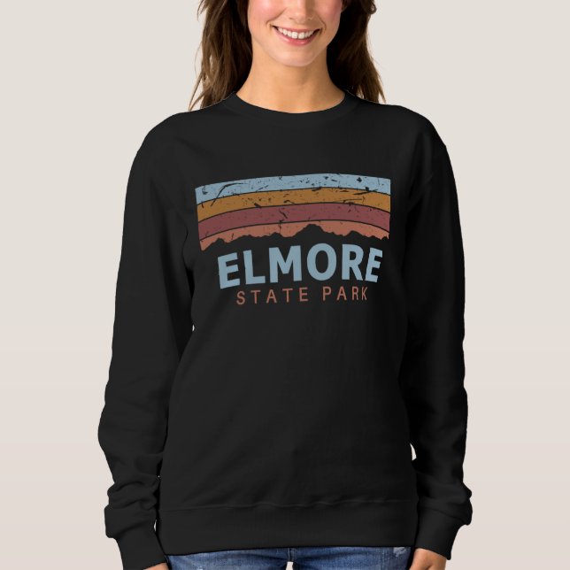 Elmore State Park Vermont Retro Cool T Shirt (Framsida)