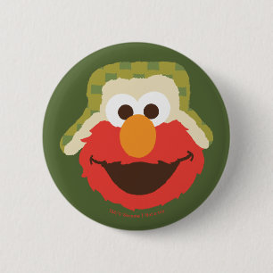 Elmos skogsansikte knapp