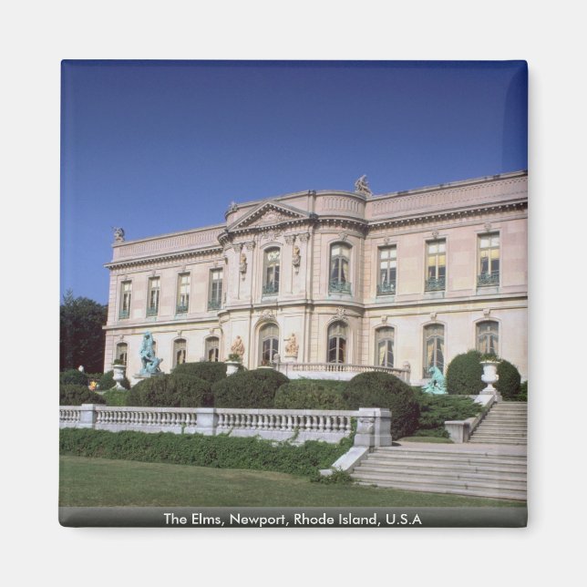 Elms, Newport, Rhode island, USA Magnet (Framsidan)