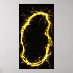 Elning i Svarta Päls Struktur Poster