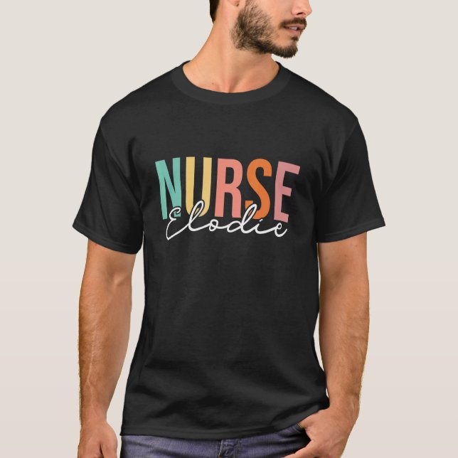 Elodie Medical Stethoscope Doktor Nurse Anpassning T Shirt (Framsida)