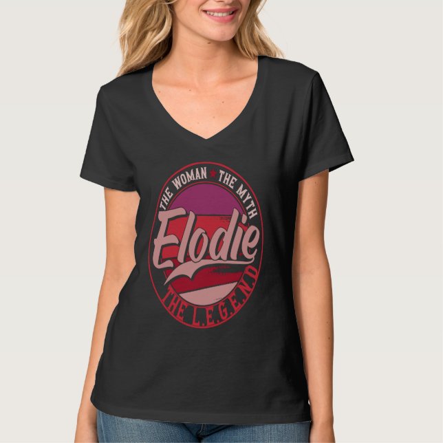 Elodie, mytens dam, legenden t shirt (Framsida)