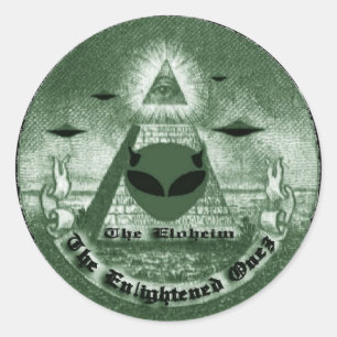 Eloheim-dekal Runt Klistermärke