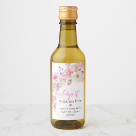 Eloise Blommigt Baby Shower Pop it Vinetikett