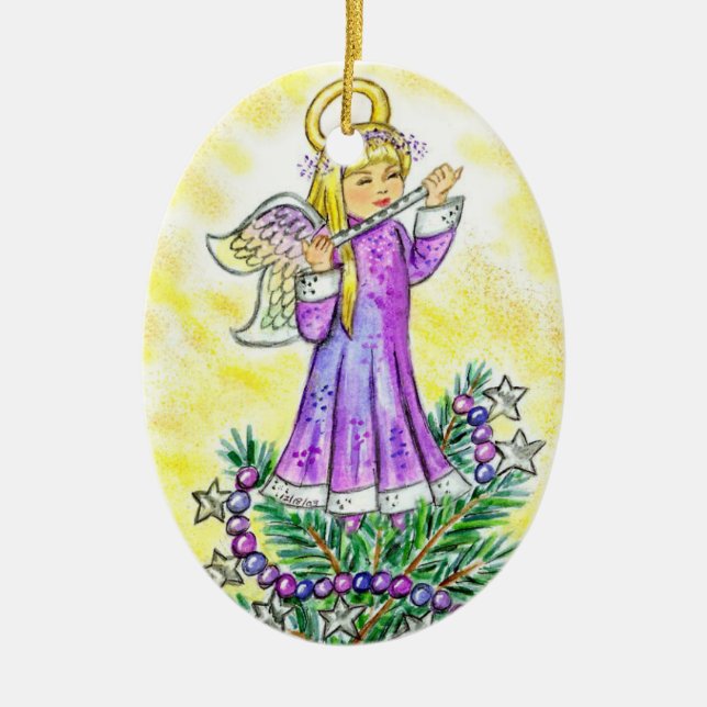 Eloise julängel JL Biel Julgransprydnad Keramik (Framsidan)