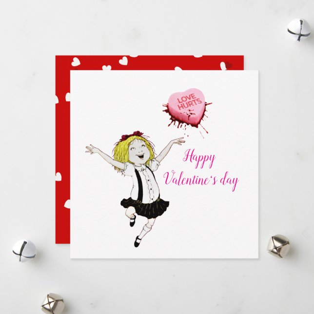 Eloise på Alla hjärtans dag Julkort (Fram/Back In Situ)