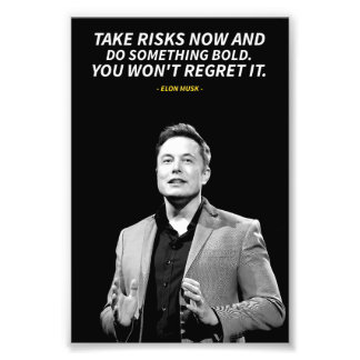 Elon musk Photo Enlargement Fototryck