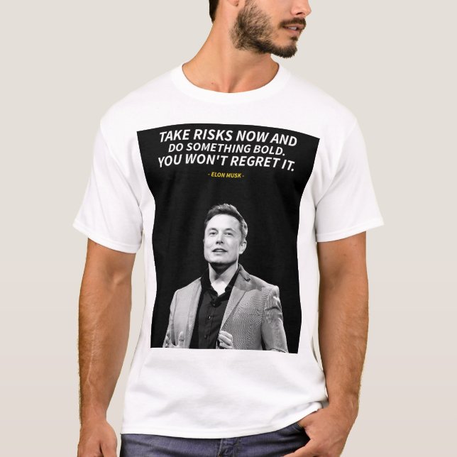 Elon Musk quotes  T Shirt (Framsida)
