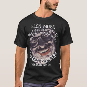 ELON MUSKS UPPBLÅSBARA SEXO-BOT-LEKSAK FUNNEN HOS T SHIRT