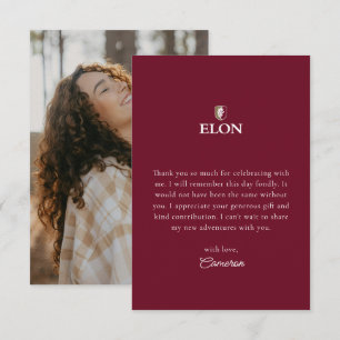 Elon Student 20XX Tack Kort