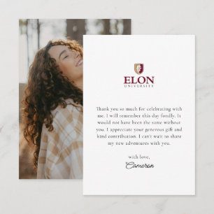 Elon Studenten Tack Kort