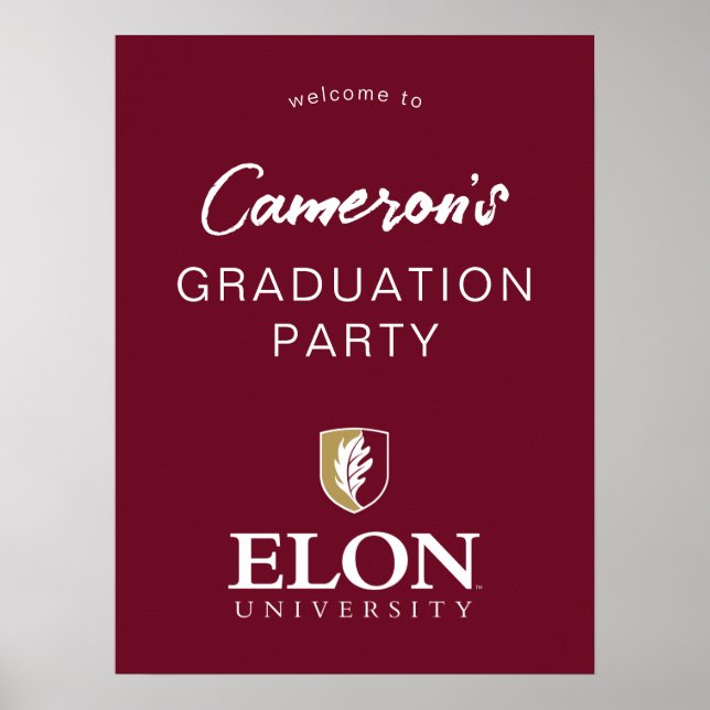 Elon Universiteten E | Studenten Poster (Framsidan)