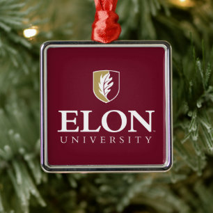 Elon Universiteten Julgransprydnad Metall