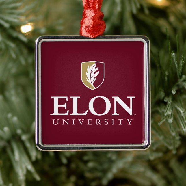 Elon Universiteten Julgransprydnad Metall (Träd)