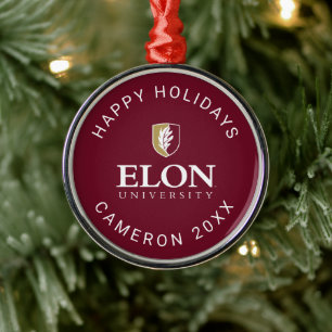 Elon Universiteten Julgransprydnad Metall