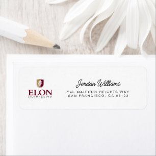 Elon Universiteten Returadress Etikett