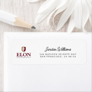 Elon Universiteten Returadress Etikett