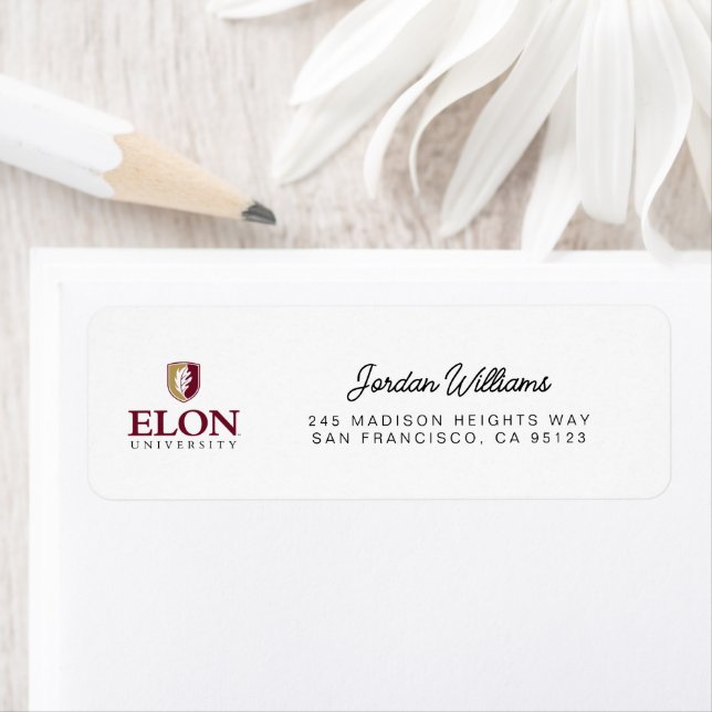 Elon Universiteten Returadress Etikett (Insitu)