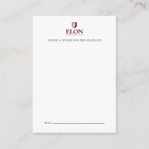 Elon Universiteten Studenten Anteckningskort