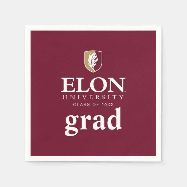 Elon Universiteten Studenten Pappersservett (Framsidan)