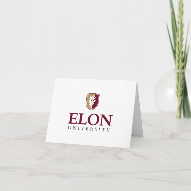 Elon Universiteten Studenten Tack Kort (Framsida)