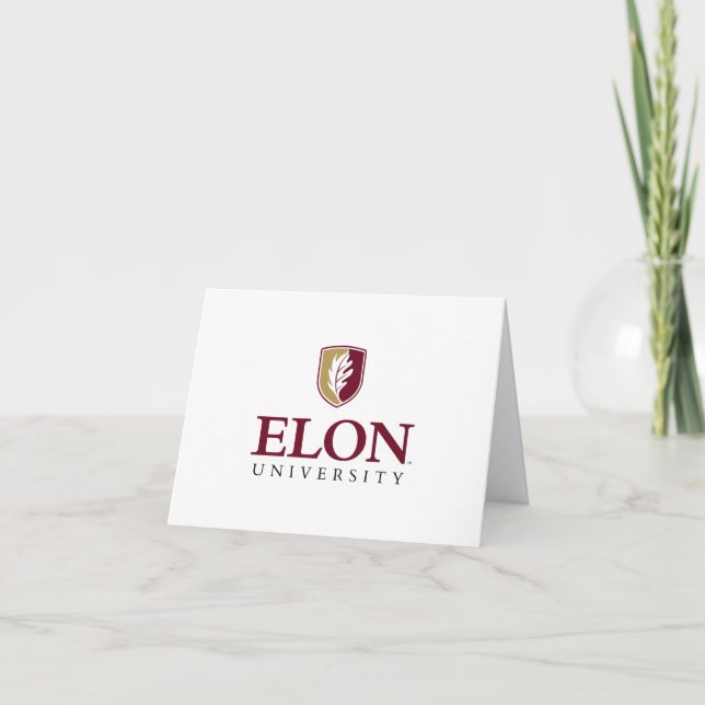 Elon Universiteten Studenten Tack Kort (Framsida)