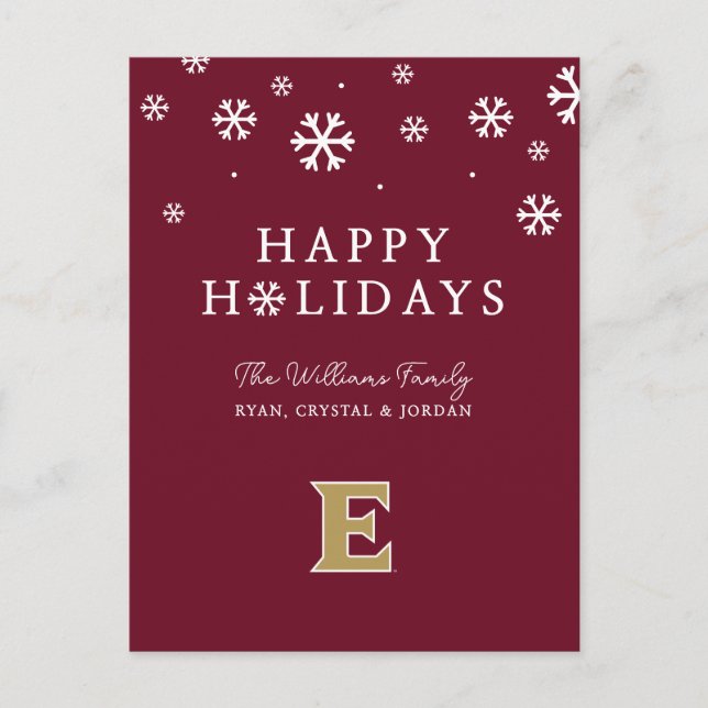 Elon University E Helg Vykort (Framsida)
