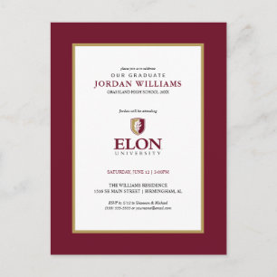 Elon University Examen Meddelande Vykort