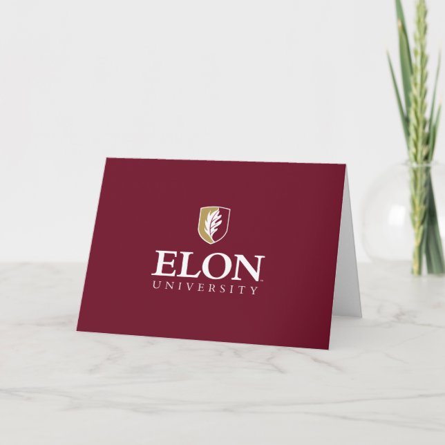 Elon University | Grattis examenstågare Kort (Framsida)