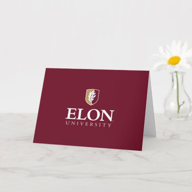 Elon University | Grattis examenstudent Kort (Liten växt)