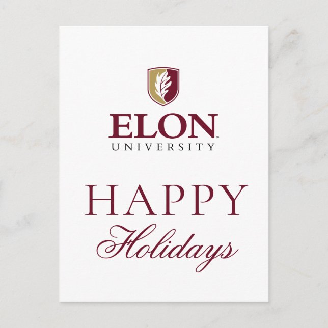 Elon University Helg Vykort (Framsida)