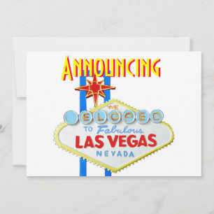 Elope det meddelandeLas Vegas giftermål Inbjudningar