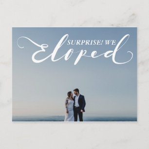 "Elope" Förstärkt Elegant i Giftermål Vykort