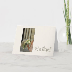 Elopement annnouncement - Classic Bride Meddelande
