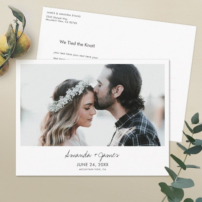 Elopement annonsvykort meddelande vykort (Skapare uppladdad)