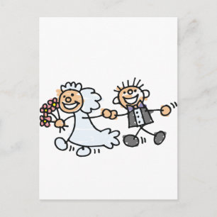Elopement Bröllop Meddelande Vykort