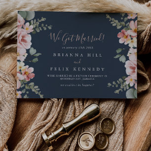 Elopement Eucalyptus Garden Ro Blommigt Elopement Meddelande